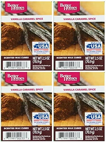 Better Homes and Gardens Vanilla Caramel Spice Wax Cubes - 4-Pack