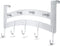 ACMETOP Over The Door Hook Hanger, Heavy-Duty 9 Hook Organizer Rack for Coat, Towel, Bag, Robe, Aluminum, Brush Finish(Silver)