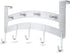 ACMETOP Over The Door Hook Hanger, Heavy-Duty 9 Hook Organizer Rack for Coat, Towel, Bag, Robe, Aluminum, Brush Finish(Silver)