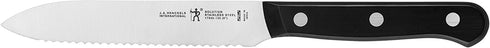 HENCKELS Solution Utility Knife, 5.5 inch, Black/Stainless Steel