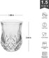 Enindel 3021.05 Carved Patterns Shot Glasses, 1.5 OZ, Set of 6, Clear, JY005