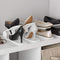 Shoe Pal Shoe Rack Storage Organizer For Closet | 4 Adjustable Heights Space Saver Slot | Large Ventilated Base Stacker Shoes Holder | High Heels Secure Docking and Backstop | 4 Pack White Made in USA