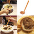 ORYOUGO 6 Pieces Handcrafted Wooden Ramen Soup Spoon with Long Handle Home Tableware Kitchen Utensils, 8.5in