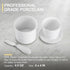 Warome Butter Crock with Knife,4.5OZ White Butter Keeper with Water Line/French Butter Dish/Butter Storage/Butter Dish with Lid ,Ceramic Butter Container, Keep the Butter Fluffy & Fresh