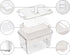 Rarapop 2 Pack Fridge Produce Saver Stay Fresh Containers with Strainers and Vented Lids, Food Storage Containers Refrigerator Organizer Baskets for Veggie, Berry and Fruits - NOT Dishwasher Safe (White)