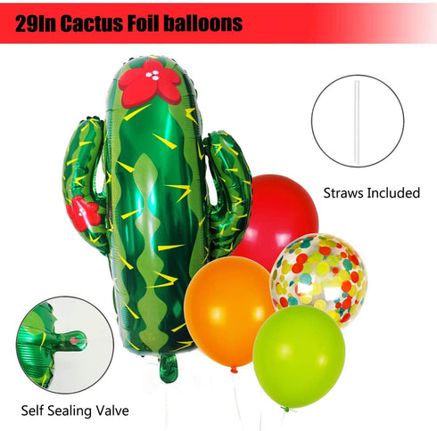 Cactus Party Decorations - 86 Pack Latex Balloons Cactus Balloon Garland Strip Set for Llama Party Supplies, Cactus Birthday Party, Cactus Baby Shower Decorations, Fiesta Party Decorations (First)