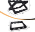 Hivory Wine Rack ~Counter top Wine Racks~ Foldable Wooden Wine Rack ~ Space Saver Wine Bottle Holder ~ Elegant Wine Holder for Kitchen, Bar, Cabinets ~ Holds 6 Bottles (Black, 1)