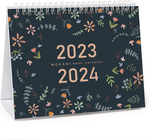 Desk Calendar 2023-2024, Monthly Desktop Calendar, Standing Flip Calendar with Thick Paper(Jan. 2023 - Jun. 2024, 10" x 8.25" ), Academic Year Standing Desk Calendar with Planner Stickers
