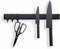 Stainless Steel Magnetic Knife Strip Holder for Wall with 3 Hooks 16 Inch, 25% Stronger Magnet, Adhesive Magnetic Knife bar Rack No Drilling - by KITCHENDAO