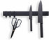 Stainless Steel Magnetic Knife Strip Holder for Wall with 3 Hooks 16 Inch, 25% Stronger Magnet, Adhesive Magnetic Knife bar Rack No Drilling - by KITCHENDAO
