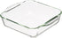 Amazon Basics Oven Safe Glass Baking Dish Set, Set of 2, Rectangular 3L and Square 2L