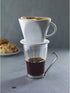 Aerolatte Pour Over Coffee Dripper Reusable Filter Cone Brewer, Number 2-Size, Ceramic, Brews 2 to 6-Cups