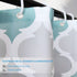 ANYEV Fabric Shower Curtain for Bathroom, Quick-Drying Durable and Washable Waterproof Polyester Fabric with Hooks 72" x 72"?Blue, Gray Green, Taupe, White?