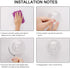 Starkitchen 4 Packs Reusable Heavy Duty Vacuum Suction Cup Hooks for Shower Bathroom Kitchen Glass Door Window Christmas Wreath