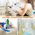 AIDEA Microfiber Cleaning Cloths White-50PK, Strong Water Absorption, Lint-Free, Scratch-Free, Streak-Free, Dish Towels White (11.5in.x 11.5in.)