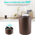 Papillon Bathroom Accessories Set-6 Piece Plastic Gift Set Toothbrush Holder,Toothbrush Cup,Soap Dispenser,Soap Dish,Toilet Brush Holder,Trash Can,Tumbler Straw Set Bathroom (Coffee)