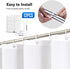 AODERTI Blue Shower Curtain with 12 Hooks, 72''x72'' Waterproof Polyester Fabric Shower Curtain for Bathroom, Heavy Weighted Hem Bathroom Curtain, Machine Washable, Quick Dry (Cornflower Blue)
