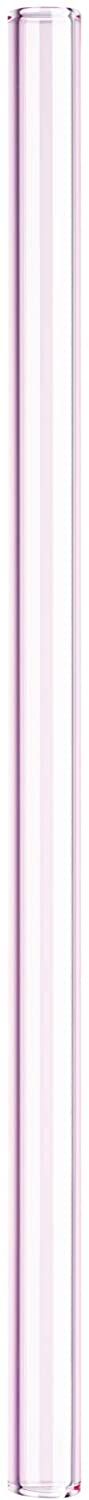 SOMA Glass Straw with Silicone Lined Travel Case and Cleaning Tool, 8-inch, Blush (501-16-01)