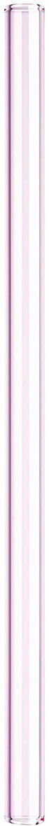 SOMA Glass Straw with Silicone Lined Travel Case and Cleaning Tool, 8-inch, Blush (501-16-01)