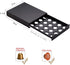 Miuly Nespresso Coffee Pod Holder for 20 Capsules,Small Storage Drawer Organizer Compatible with Dolce Gusto and Nespresso Originalline,Black