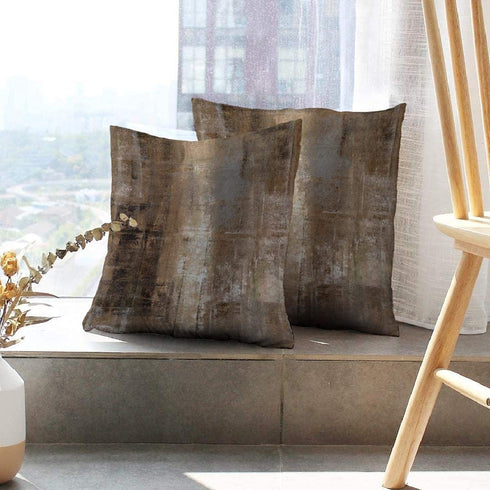 Alricc Taupe Throw Pillow Cover Pack of 2, Abstract Art Gallery Modern Decorative Cushion Cover for Bedroom Sofa Living Room(22 x 22 Inch,Taupe)