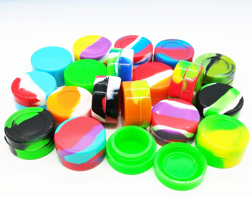 Vitakiwi 7ml Wax Silicone Concentrate Containers Non-stick Oil Jars (20)