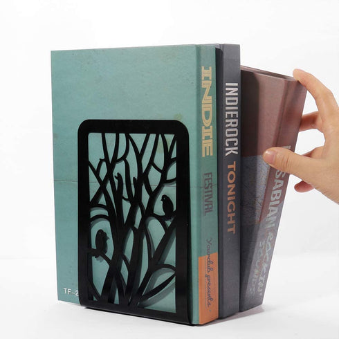 Book Ends, Bookends, Book Ends for Shelves, 3Pair Non Skid Metal Heavy Duty Bookend for Heavy Books, Book Divider Decorative Holder, Abstract Art Design Book Stopper Supports for Office, Home