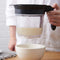 4-Cup Gravy Fat Separator Oil Separator With Bottom Release - Healthier Gravy, Soup, Easy Press Button Release Dispenser Oil Separator with Strainer