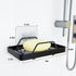 KINCMAX Bar Soap Holder Tray Shower Dish, Wall Mount Bathroom Soap Dishes in Shower Shelf Bathtub Metal Kitchen Sink Rack Sponge Holder Adhesive Soap Caddy Basket Drain Soap Saver Rest Case, SUS304