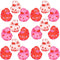 4E's Novelty Valentines Day Rubber Ducks (24 Pack) Mini 1.5" Duckies, Class Valentines Day Gifts for Kids Bulk, Valentines Day Party Favors Classroom Exchange Prizes for Kids Class