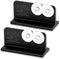 Rada Cutlery Quick Edge Knife Sharpener Stainless Steel Wheels Made in the USA, 2 Pack, Black