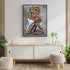 African American Wall Art Black Queen Girl Head Flowers Poster Black Girl Artwork ‹Floral Girl Art Prints For Bedroom Living Room Abstract Contemporary Prints Painting Home Decor 16X24 Inch No Frame