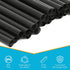 Houseables Boba Straws, Smoothie Straw, Extra Wide & Fat, Black, 100 Pack, 10.5 Inch Long, 0.5" Diameter, Large Jumbo, Polypropylene Plastic, BPA Free, Reuseable for Milkshakes, Tea