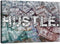 Motivational Hustle Wall Art Inspirational Entrepreneur Quotes Office Decor Canvas Painting Inspiring Poster Pictures Prints Framed Artwork Office Living Room Decorations Wall Decor - 12"Hx18"W