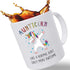 Aunticorn Funny Coffee Mug Unicorn Aunt Gift Mug PLUS Aunt Gift Keychain Best Aunt Ever Gifts from Niece or Nephew 11 Oz Double Sided Mug for Aunts, Mother, Grandma