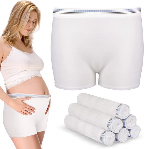 Washable Mesh Pants 4 Pack Disposable Postpartum Underwear Panties for Women Hospital Provide Surgical Recovery,Incontinence, Maternity (L/XL(13-39 in))