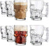 King International Skull Beer Mug| Set of 2| 17.7 Oz| Glass Beer Draft Mug glasses| HALLOWEEN SKULL| Gothic Decor| Glass Beer Mug| Whisky/Wine/Vodka Glass for Your Home Bar