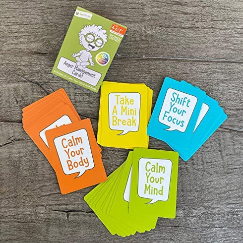 Open the Joy Anger Management Cards for Kids, Anger Control Card Game, 42+ Prompt Cards, Control Feelings and Increase Emotional Intelligence - Ages 4+