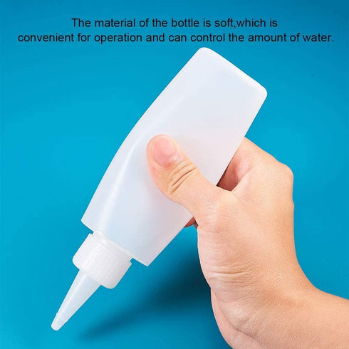 PH PandaHall 6oz 8 Pack Plastic Squeeze Bottles with Red Tip Caps Soft Applicator Squirt Bottle for Tempera Paint, Acrylic Paint, Crafts, Art, Glue