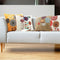 Throw Pillow Covers 18x18, Set of 4 Linen Throw Pillow Covers, Square Pillow Cushion Cases for Couch Sofa Bedroom Car, Orange.Valentine's Day Present