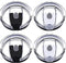 Asande Tumbler Lids Spillproof 20 oz, 4 Pack Splash Resistant Lid for Beast,Juro,Ozark Trail,Atlin,Coffee Mug and More Cooler Cup,Covers for 20 Ounce Tumbler (2 Black + 2 White) Black+White/4Pack