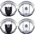 Asande Tumbler Lids Spillproof 20 oz, 4 Pack Splash Resistant Lid for Beast,Juro,Ozark Trail,Atlin,Coffee Mug and More Cooler Cup,Covers for 20 Ounce Tumbler (2 Black + 2 White) Black+White/4Pack