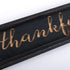 NIKKY HOME Thankful and Blessed Carved Wood Framed Wall Plaque Sign with Inspirational Quote, 36" x 5.9", Black