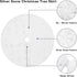 TOBEHIGHER Christmas Tree Skirt - Perfect for Christmas Decorations Indoor Outdoor, 36 Inches Large Snowy White Faux Fur Double Layers Tree Skirt, Soft Thick with Silver Snowy Pattern