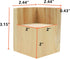 HONJIE Set of 4 Bed Risers Furniture Square Risers 2 Inches Wooden Solid Wood Original Color For DIY Painting Sofa Couch Chair Table Increase Legs