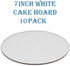 8" Plastic Disposable Cake Containers Carriers with Dome Lids and Cake Boards | 10 Round Cake Carriers for Transport | Clear Bundt Cake Boxes/Cover