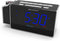 Emerson SmartSet Projection Alarm Clock Radio with USB Charging for Iphone/Ipad/Ipod/Android and Tablets, Digital FM Radio, 1.4" Blue LED Display, 4 level Dimmer, ER100103