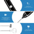 Milk Frother Handheld, Electric Foam Maker with Stainless Whisk 3 Speed for Bulletproof Coffee Extra 16 Pcs Art Stencils