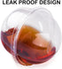 50 Pack 9oz Plastic Clear Dessert Cups with Dome Lids No Hole Disposable Snack Bowls for Ice Cream, Cake, Fruit, Parfait, Pudding and Jello Shot