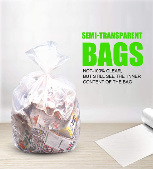 Small Clear Trash Bags FORID 2.6 Gallon Garbage Bags Wastebasket Bin Liners 220 Count Plastic Trash Bags for Bathroom Bedroom Office Garbage Can (220 count)